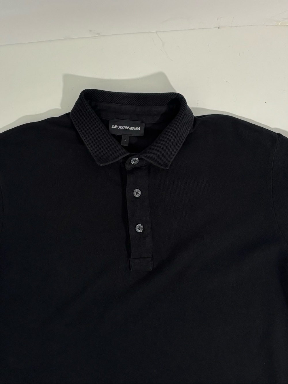 Emporio Armani Men's Patch Logo Short Sleeve Polo Shirt Size L - Picture 12 of 15